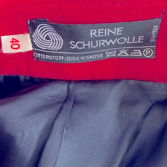 Julius Lang Navy Blue Maxi Wool Skirt Sz 40 - Picture 7 of 9